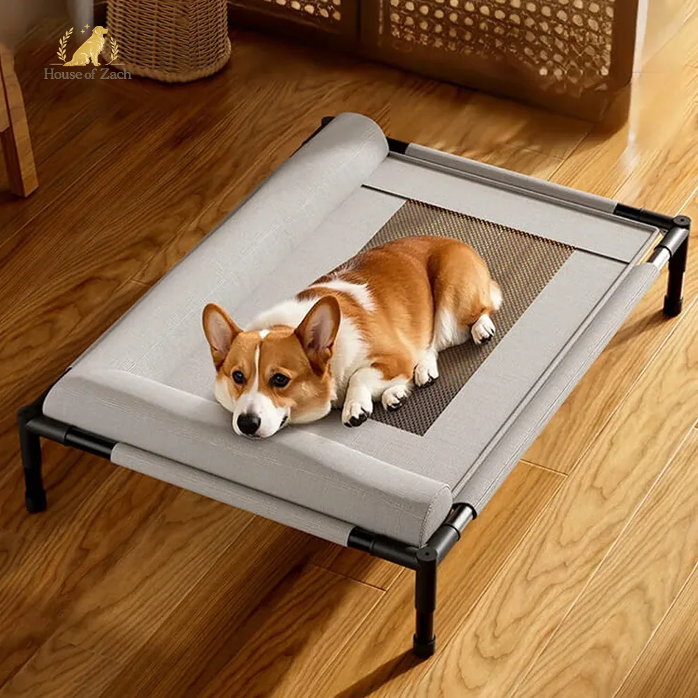 Luxury Elevated Pet Bed – Breathable Mesh Sofa for Dogs