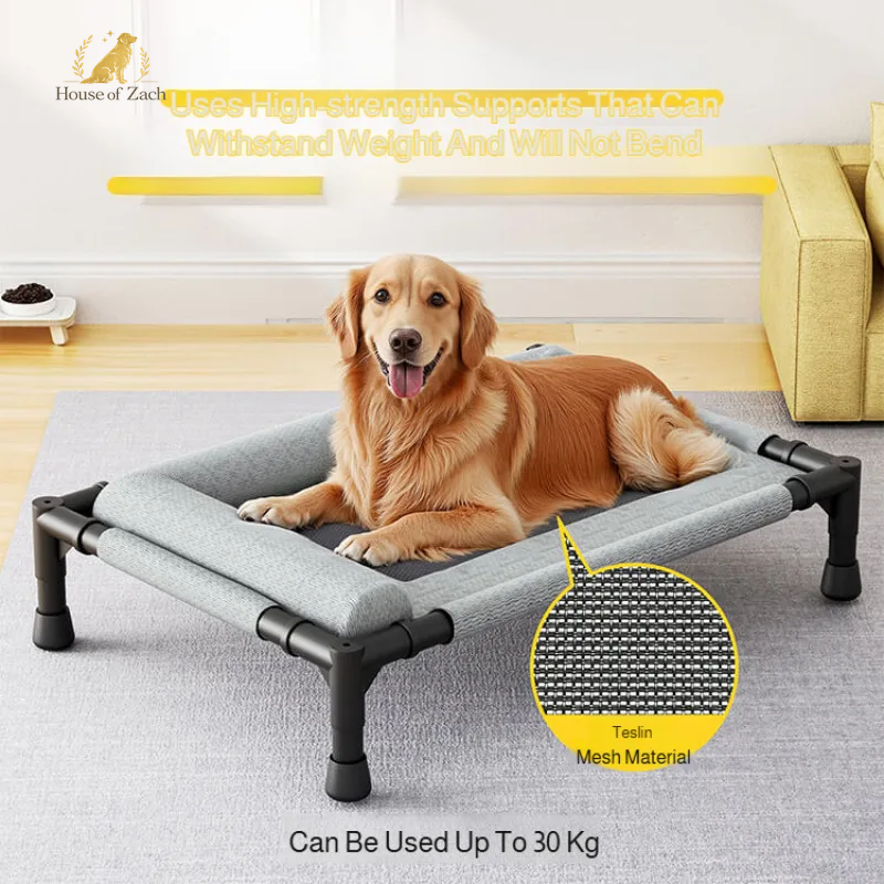 Luxury Elevated Pet Bed – Breathable Mesh Sofa for Dogs