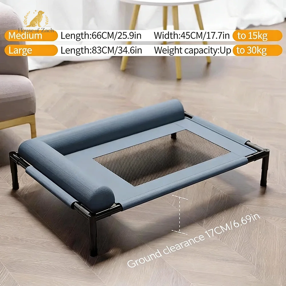 Luxury Elevated Pet Bed – Breathable Mesh Sofa for Dogs