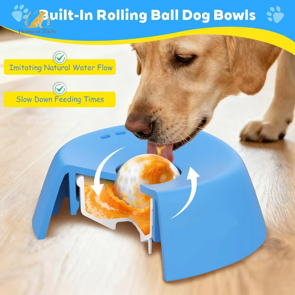 Anti-Choking Slow Feeder Dog Bowl – Non-Slip Lick Mat for Bone Broth, Yogurt & Liquid Treats