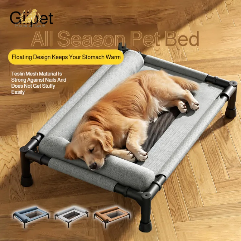 Luxury Elevated Pet Bed – Breathable Mesh Sofa for Dogs