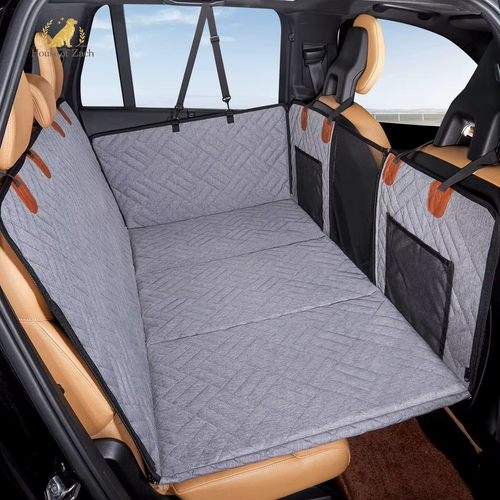 Hard Bottom Dog Car Seat Cover & Back Seat Extender for Large Dogs