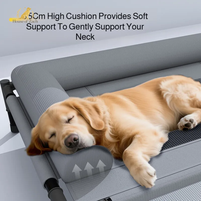 Luxury Elevated Pet Bed – Breathable Mesh Sofa for Dogs