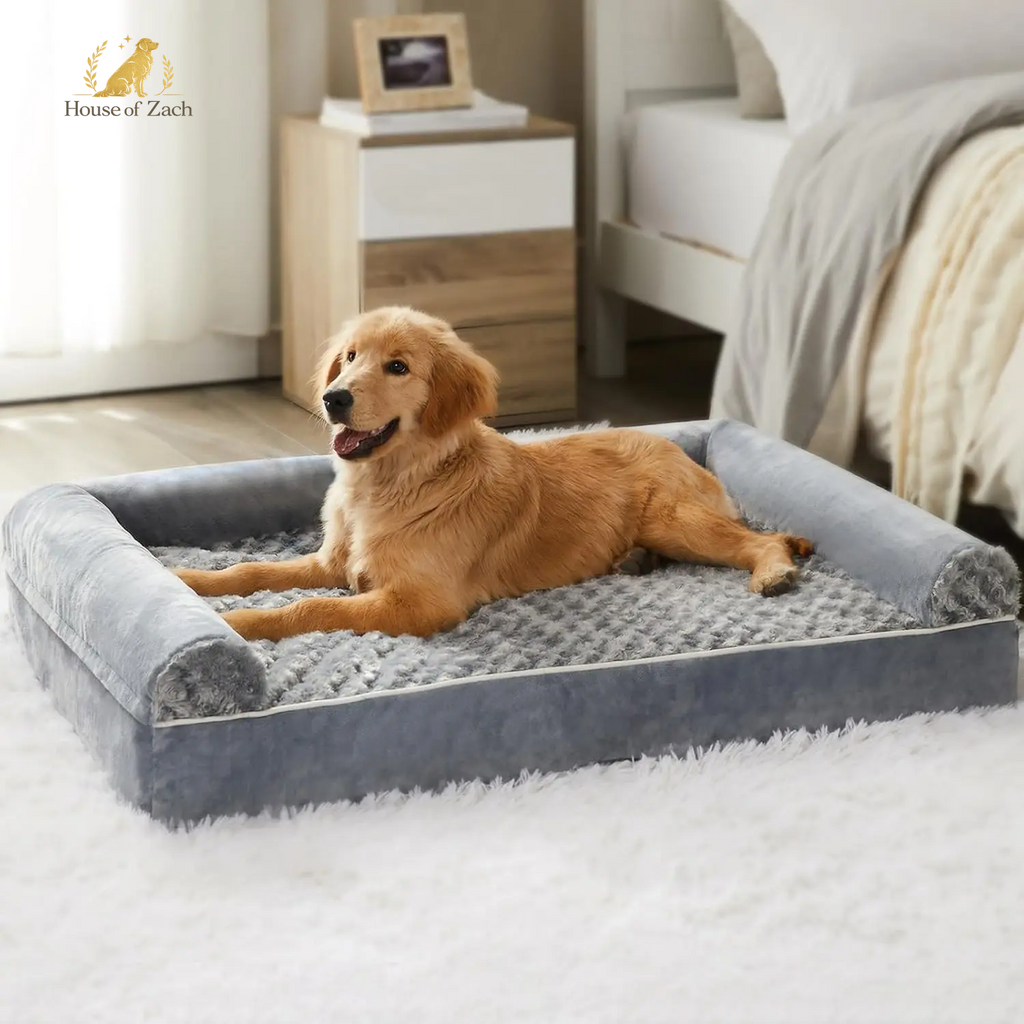 Orthopedic Waterproof Dog Bed – Breathable Washable Couch Bed for Large Dogs